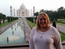 Chris at the Taj Mahal