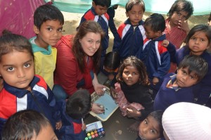 Melanie Volunteering in India