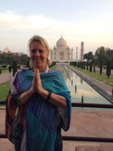 Kristin at the Taj