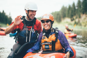 ACTIVITY- KAYAKING, HAPPY PARTICIPANT